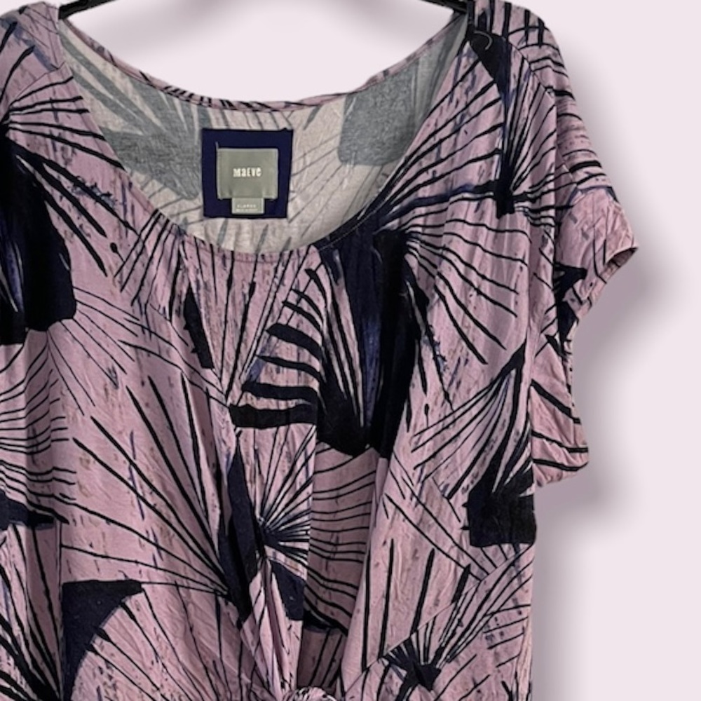 Anthropologie Maeve side tie jersey dress XL
